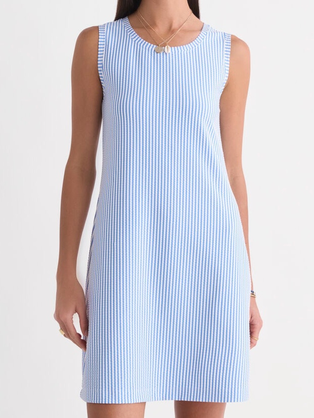 New Vineyard vines Lizzie HarborKnit Dress Feeder Breaker Blue